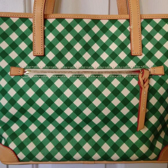 Dooney & Bourke Gingham Tote & Wallet - Picture 3 of 16